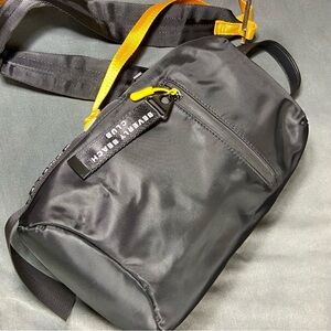 NWT New Beverly Beach Club Black Nylon Yellow Crossbody Bag backpack athletic
